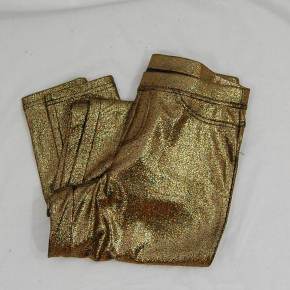 SOLD -- Hue Gold Shimmer Leggings (NWT) - Picture 6 of 8